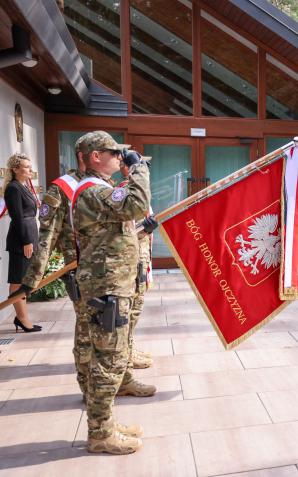 Uroczystość nadania Ośrodkowi Szkoleniowo-Konferencyjnemu CBA w Lucieniu imienia Prezydenta RP Lecha Kaczyńskiego